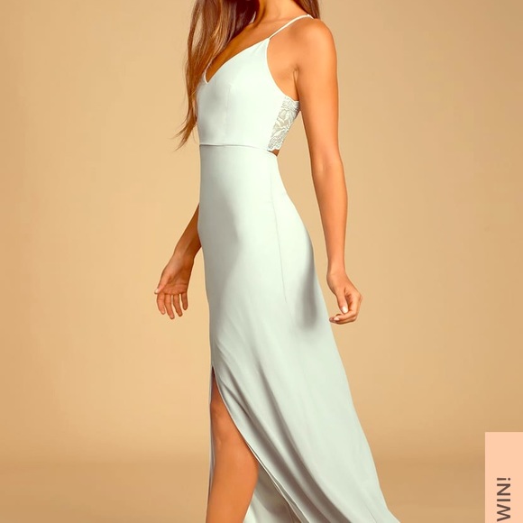 Lulus Dresses & Skirts - Light Grey LuLus Bridesmaid Dress